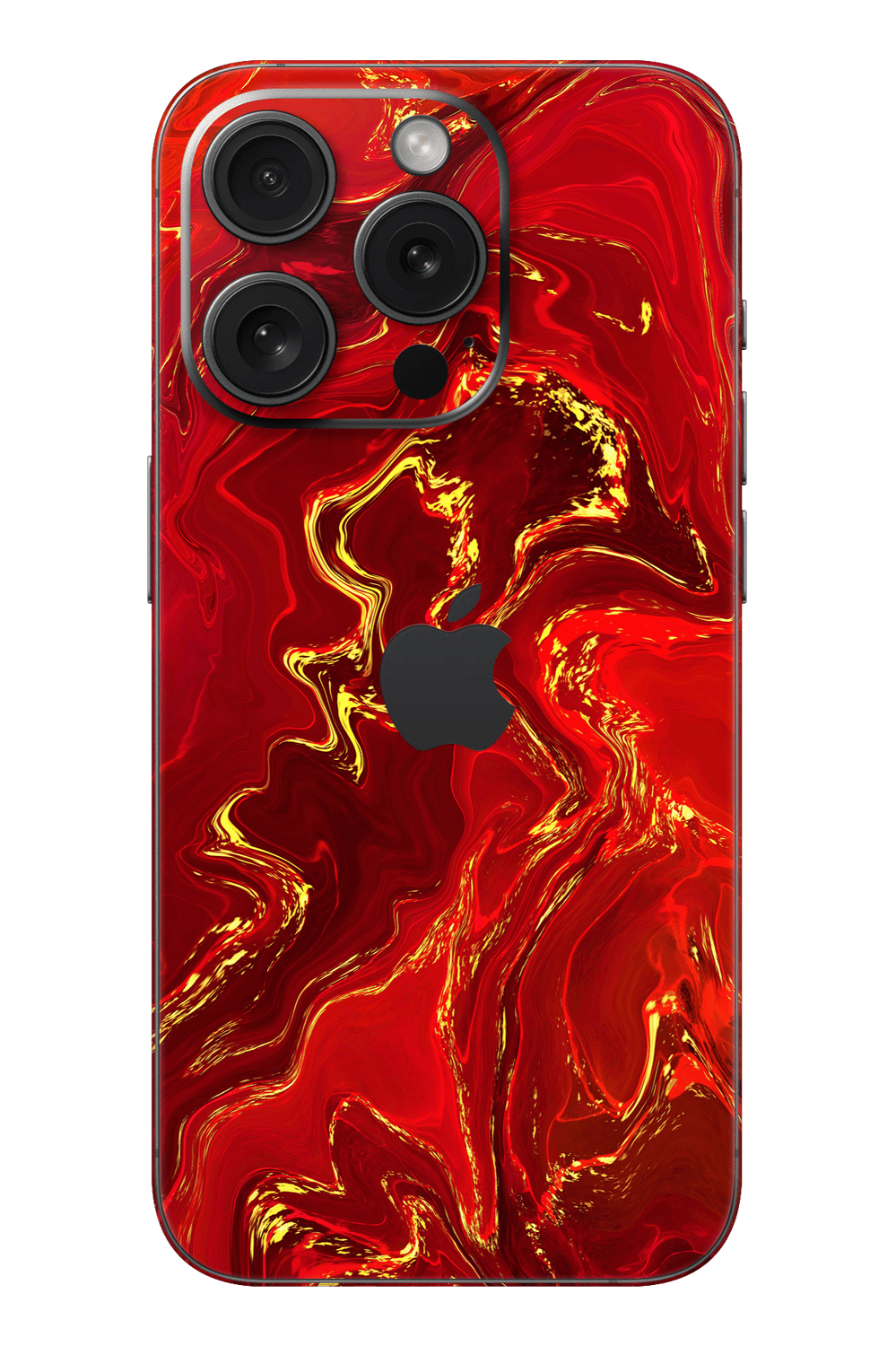 Skin iPhone - Κόκκινο Χρυσό Μάρμαρο