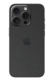 Skin Black Titanium pe iPhone: textură de titan negru, aspect metalic periat