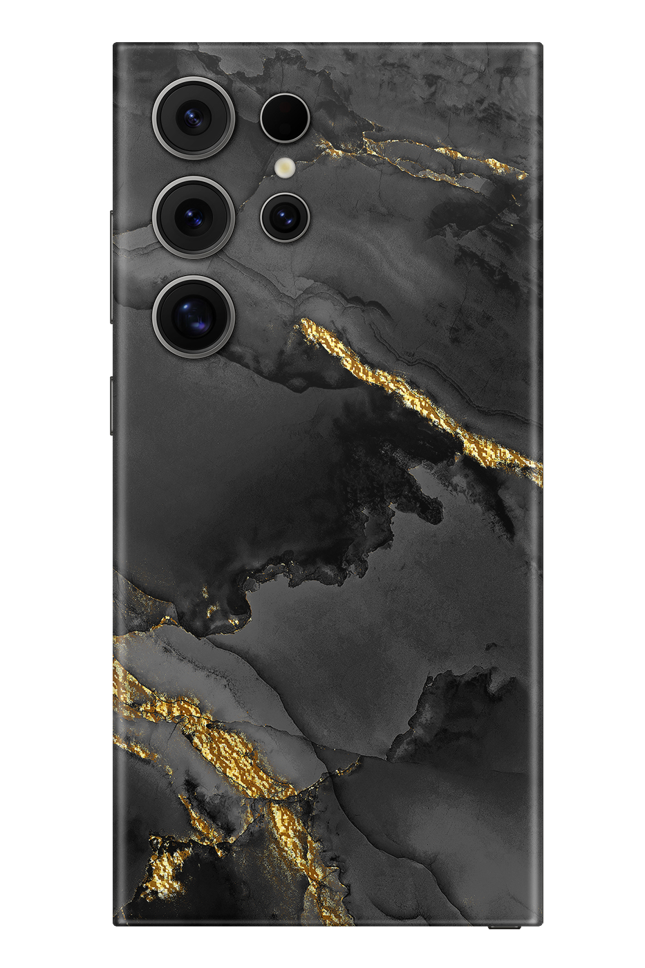 Skin Samsung - ΣΚΟΥΡΟ - Εκλεπτυσμένο με 22k χρυσό