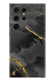 Skin Samsung - ΣΚΟΥΡΟ - Εκλεπτυσμένο με 22k χρυσό