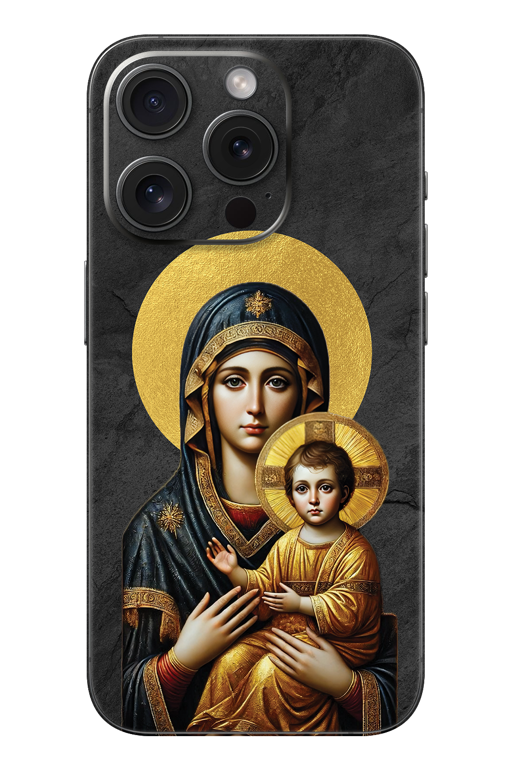 Skin iPhone - ΠΑΝΑΓΙΑ ΜΕ 22Κ ΧΡΥΣΟ