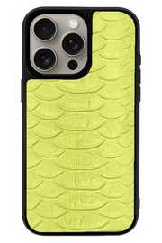 Husa iPhone - PIELE TEXTURA PITON neon