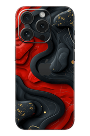 Skin iPhone - Κόκκινο Μαύρο